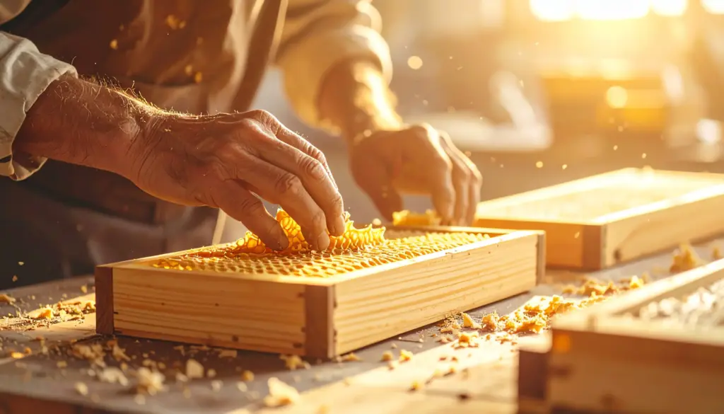 Im Winter ist Werkstattzeit: Rähmchen bauen für die neue Saison